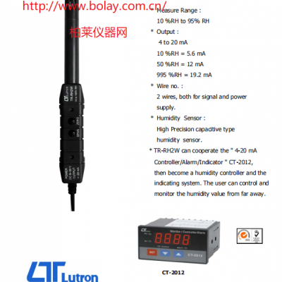 路昌LUTRON TR-RH2W溫濕度計連續監